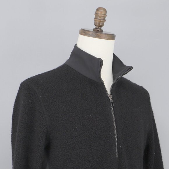 LULULEMON Men's Tundra Trek 1/2 Zip Fleece Pullover Wool Blend in Black … - Picture 3 of 6
